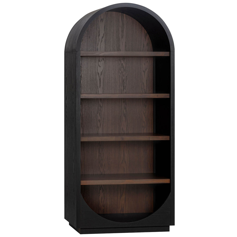 Marlow Bookcase, Black-Furniture - Storage-High Fashion Home