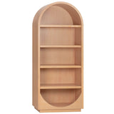 Marlow Bookcase, Natural-Furniture - Storage-High Fashion Home