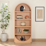 Marlow Bookcase, Natural-Furniture - Storage-High Fashion Home