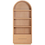Marlow Bookcase w/ File Drawer, Natural-Furniture - Storage-High Fashion Home