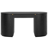 Marlow Executive Desk, Black-Furniture - Office-High Fashion Home