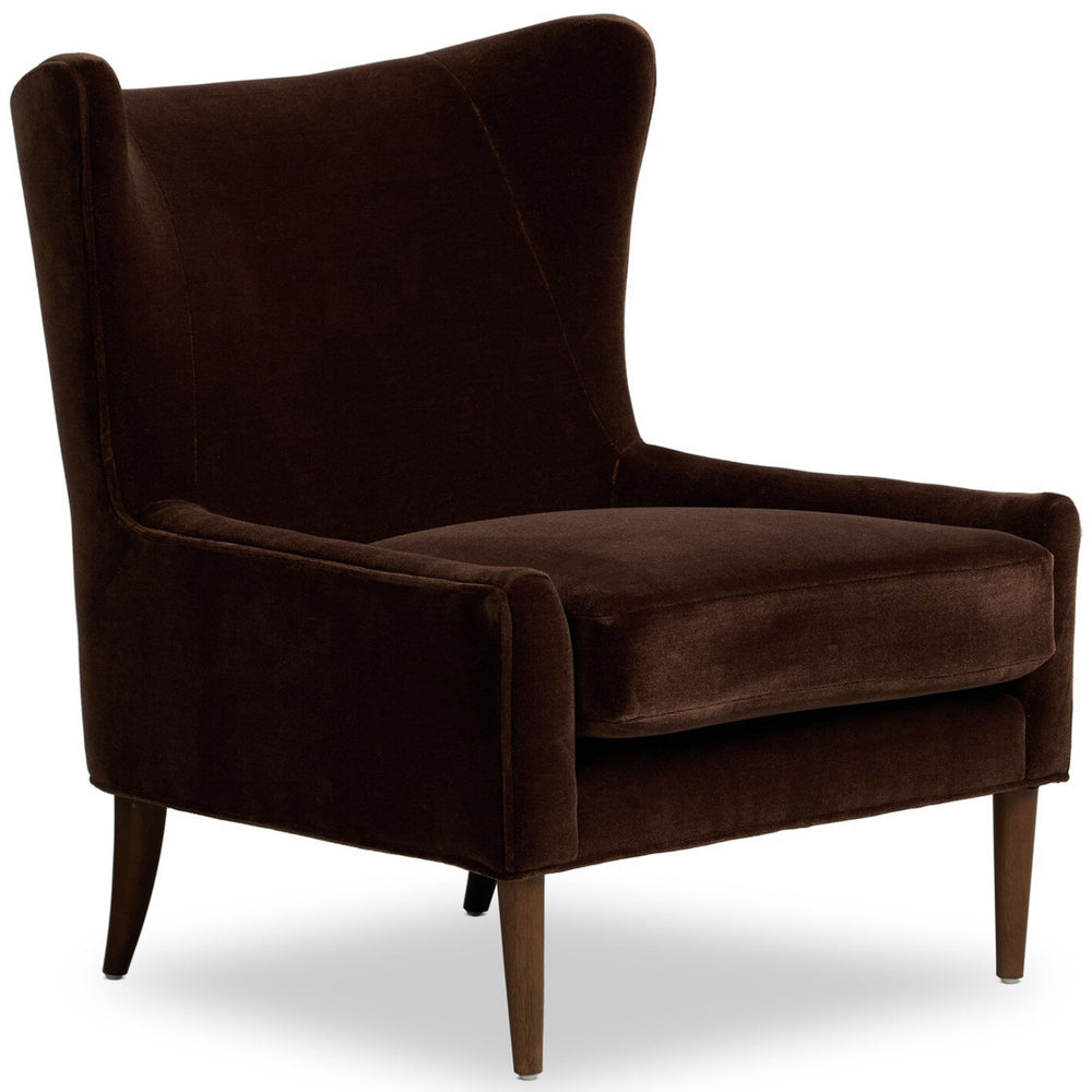 Marlow Wing Chair, Monte Chocolate by Four Hands