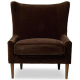 Marlow Wing Chair, Monte Chocolate by Four Hands