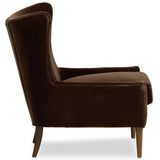 Marlow Wing Chair, Monte Chocolate by Four Hands