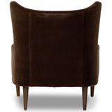 Marlow Wing Chair, Monte Chocolate by Four Hands