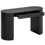 Marlow Writing Desk, Black-Furniture - Office-High Fashion Home