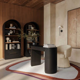 Marlow Writing Desk, Black-Furniture - Office-High Fashion Home