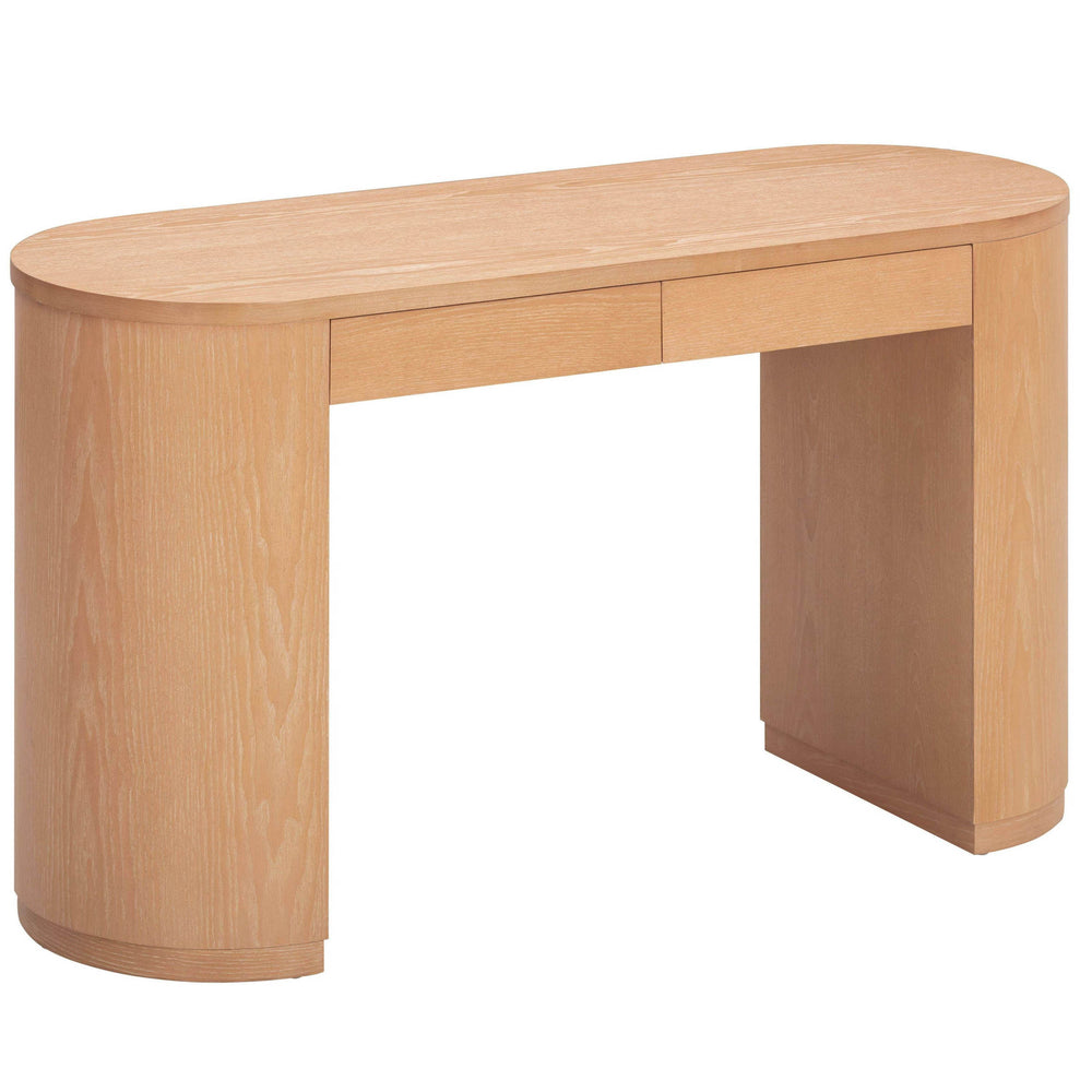 Marlow Writing Desk, Natural-Furniture - Office-High Fashion Home