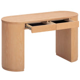 Marlow Writing Desk, Natural-Furniture - Office-High Fashion Home