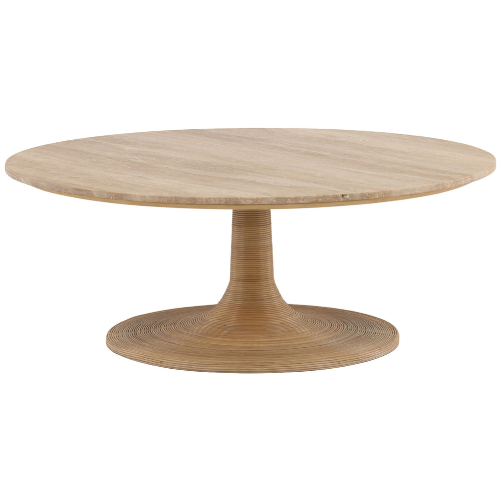 Martine Coffee Table, Natural-Furniture - Accent Tables-High Fashion Home