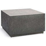 Marwin Outdoor Square Coffee Table, Dark Gray-Furniture - Outdoor-High Fashion Home
