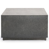 Marwin Outdoor Square Coffee Table, Dark Gray-Furniture - Outdoor-High Fashion Home