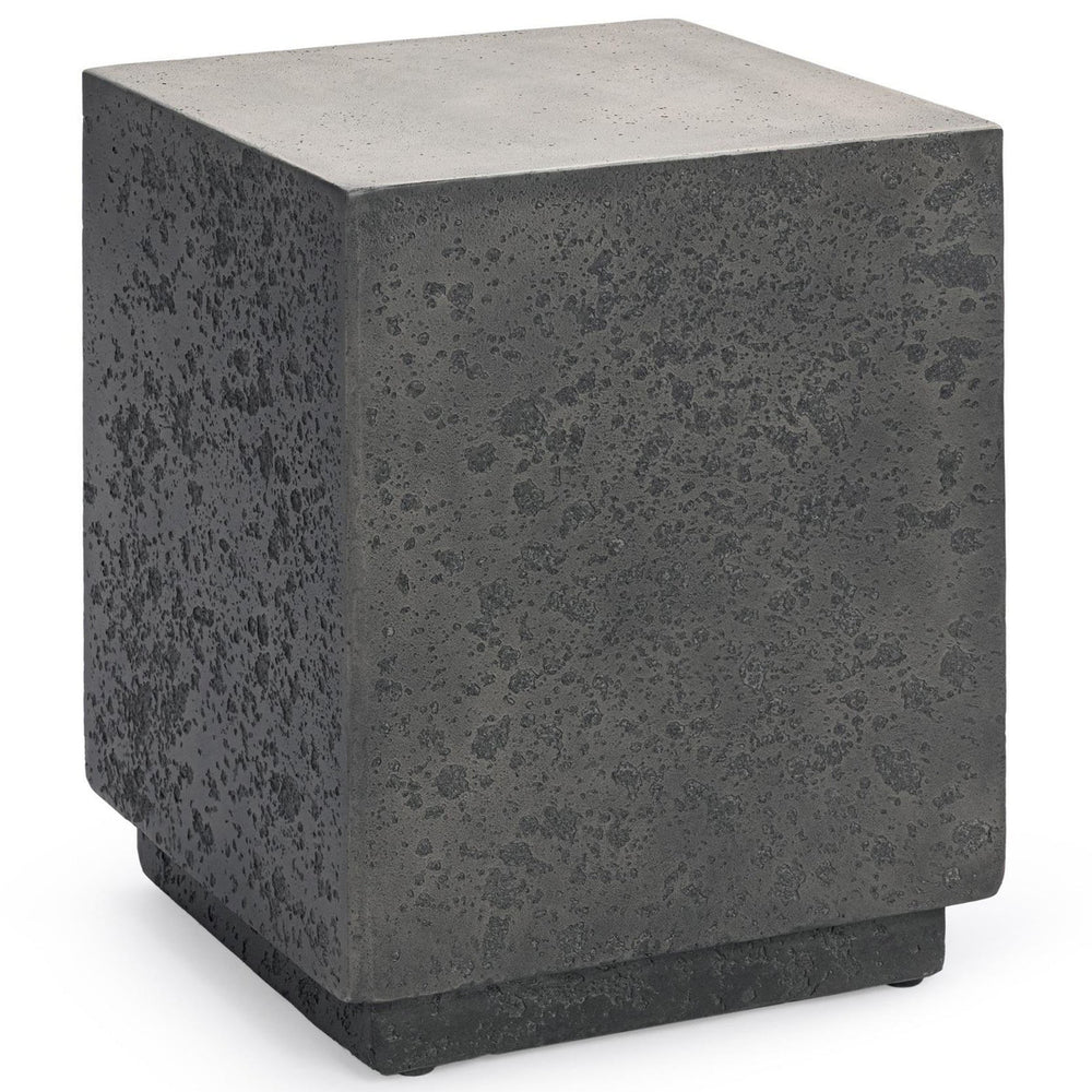 Marwin Outdoor Square End Table, Dark Gray-Furniture - Outdoor-High Fashion Home
