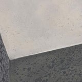 Marwin Outdoor Square End Table, Dark Gray-Furniture - Outdoor-High Fashion Home