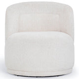 Massa Swivel Accent Chair, Beige-Furniture - Chairs-High Fashion Home