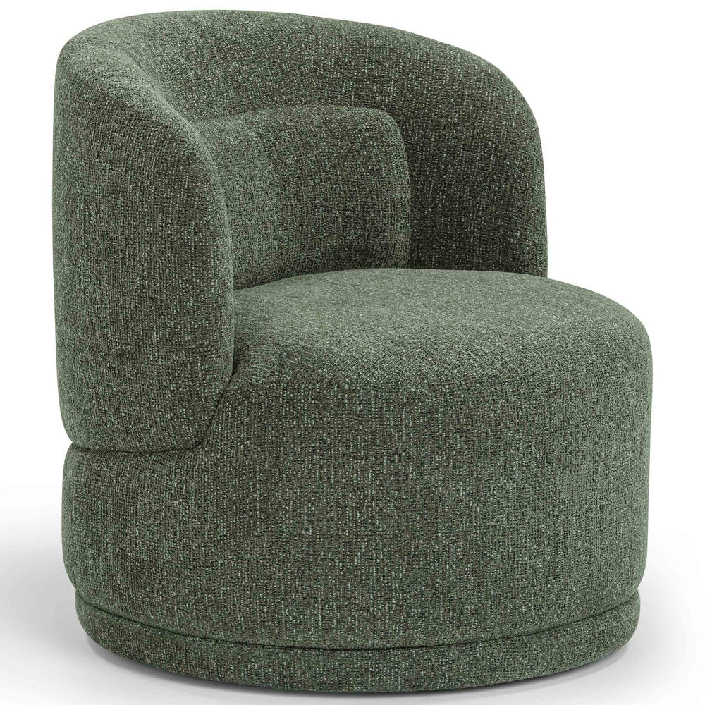 Massa Swivel Accent Chair, Green-Furniture - Chairs-High Fashion Home