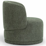 Massa Swivel Accent Chair, Green-Furniture - Chairs-High Fashion Home