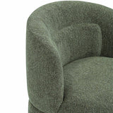 Massa Swivel Accent Chair, Green-Furniture - Chairs-High Fashion Home