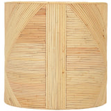 Matea Rattan Cross Side Table, Natural