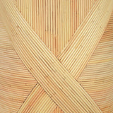 Matea Rattan Cross Side Table, Natural