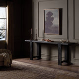 Matei Console Table, Smoked Black by Four Hands-Furniture - Accent Tables-High Fashion Home