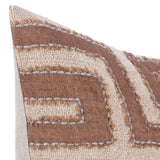 Mateo Lumbar Pillow, Sepia Brown/Natural-Accessories-High Fashion Home