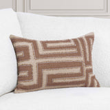 Mateo Lumbar Pillow, Sepia Brown/Natural-Accessories-High Fashion Home
