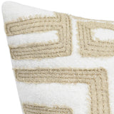 Mateo Pillow, Metallic Gold/Ivory