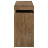 Matthes Console Table, Rustic Grey-Furniture - Accent Tables-High Fashion Home
