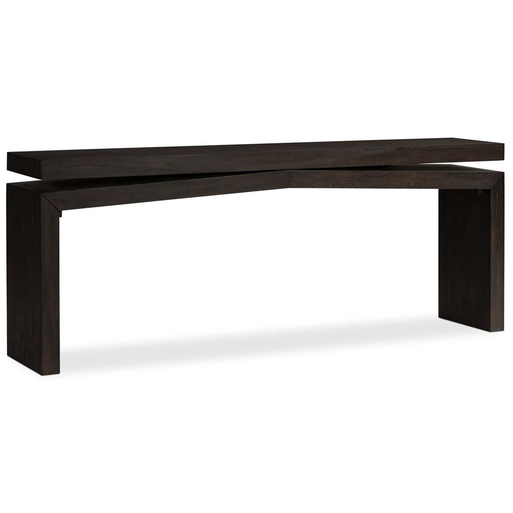 Matthes Console Table, Smoked Black