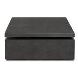 Matthes Outdoor Rectangular Coffee Table, Charcoal by Four Hands-Furniture - Accent Tables-High Fashion Home