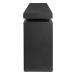 Matthes Outdoor Console Table, Charcoal by Four Hands-Furniture - Accent Tables-High Fashion Home