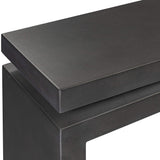 Matthes Outdoor Console Table, Charcoal by Four Hands-Furniture - Accent Tables-High Fashion Home