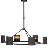 Maurice Chandelier, Antiqued Iron by Four Hands