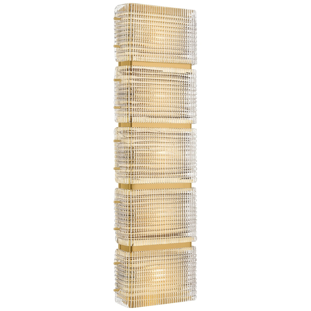 Mav Long Wall Sconce, Vintage Brass