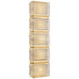 Mav Long Wall Sconce, Vintage Brass