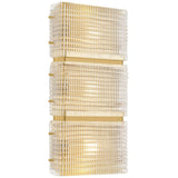 Mav Medium Wall Sconce, Vintage Brass