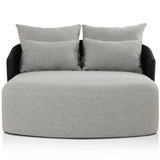Maven Outdoor Double Chaise, Alessi Slate/Faux Black by Four Hands