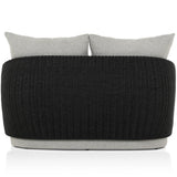 Maven Outdoor Double Chaise, Alessi Slate/Faux Black by Four Hands