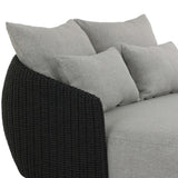 Maven Outdoor Double Chaise, Alessi Slate/Faux Black by Four Hands