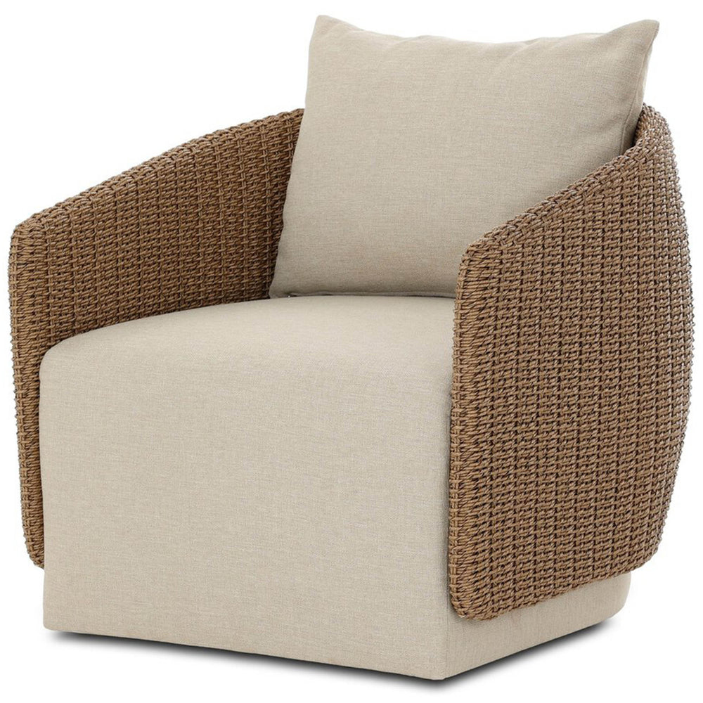 Maven Outdoor Swivel Chair, Alessi Buff by Four Hands-Furniture - Outdoor-High Fashion Home