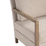 Maxwell Chair, Beige-Furniture - Chairs-High Fashion Home