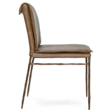 Mayer Leather Dining Chair, Adobe Tan, Set of 2-Furniture - Dining-High Fashion Home