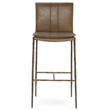Mayer Leather Bar & Counter Stool, Adobe Tan