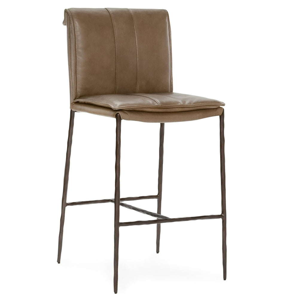 Mayer Leather Bar & Counter Stool, Adobe Tan