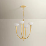 Maywood 4 Light Chandelier, Vintage Gold Leaf