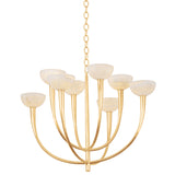 Maywood 8 Light Chandelier, Vintage Gold Leaf