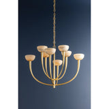 Maywood 8 Light Chandelier, Vintage Gold Leaf