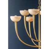 Maywood 8 Light Chandelier, Vintage Gold Leaf