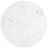 Mazara 19" Side Table, White-Furniture - Accent Tables-High Fashion Home